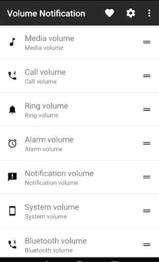 Volume notification control EQ 3