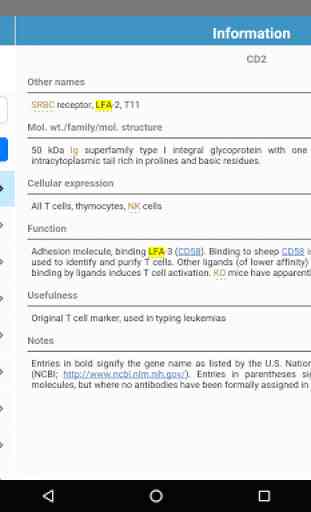 CD Antigens Information Finder 4