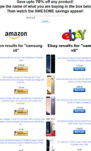 Compare Ebay & Amazon Prices 1