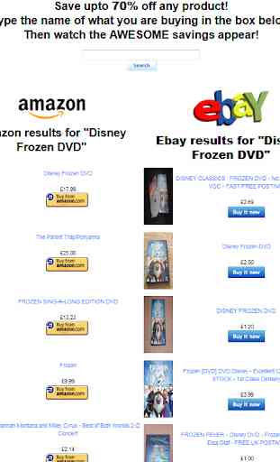 Compare Ebay & Amazon Prices 2