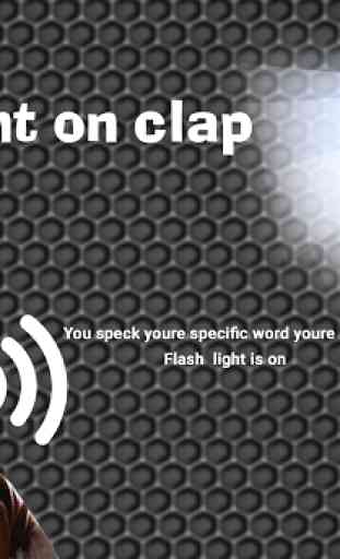 Flashlight on Clap 1