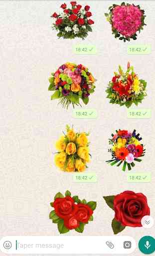 Flores y Rosas stickers - WAStickerApps 2