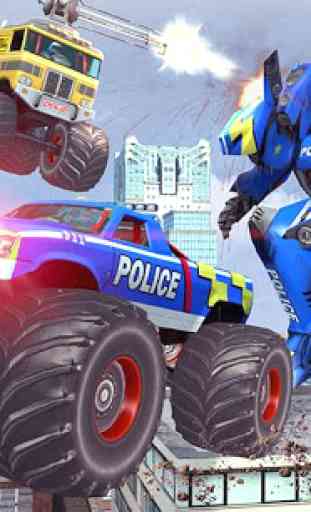 Jogos De Robô De Caminhão Monstro Da Polícia 3