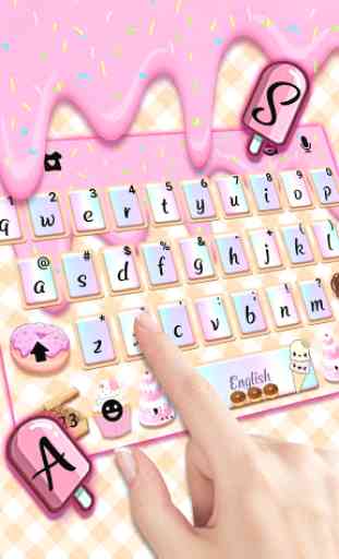 Tema Keyboard Sweet Donut Pink Drip 2