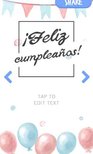 Cartões de feliz aniversário em espanhol 3