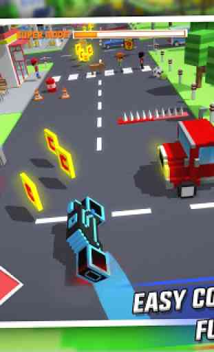 Crossy Brakes : Blocky Toon Racer 3