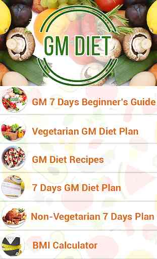 Plano de dieta GM para perda de peso 2
