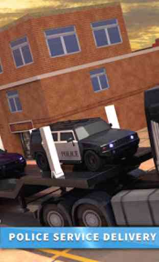Polícia Carro Transporte Carga Caminhão Simulador 2