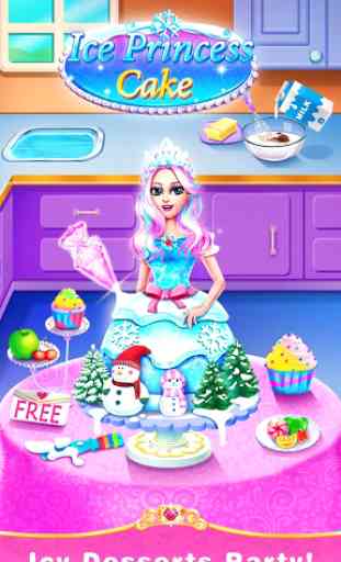 Princesa do Gelo - Jogos de Culinária para Meninas 1