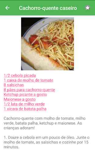 Receitas com salsicha grátis em portuguesas 1