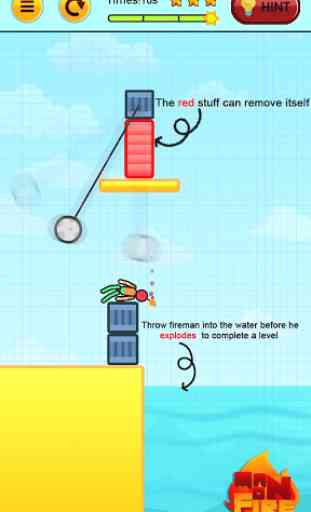 Stickman On Fire : Stickman Games Fun Physics 1