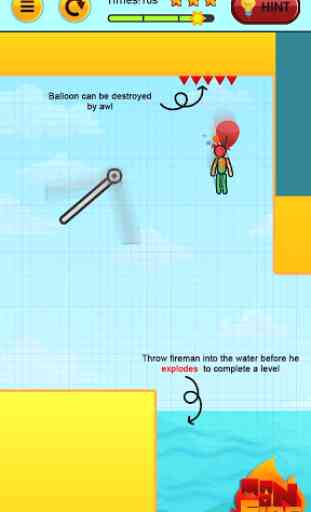 Stickman On Fire : Stickman Games Fun Physics 3