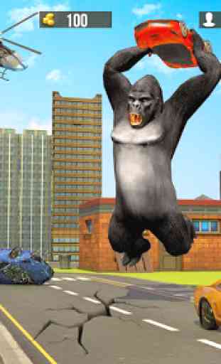 Zangado Gorila Rampage Ataque 1