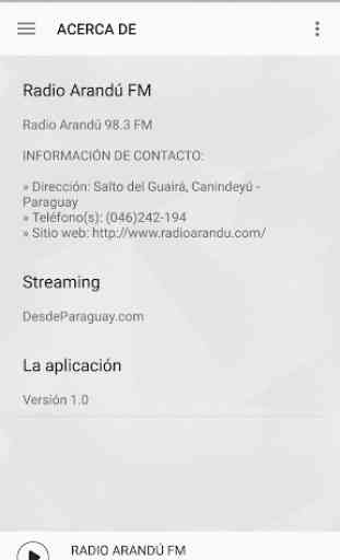 Radio Arandú 98.3 FM 2