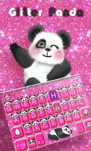 Tema de teclado de Hot Pink Panda 1