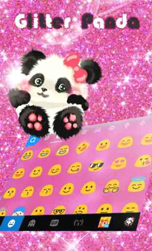 Tema de teclado de Hot Pink Panda 2