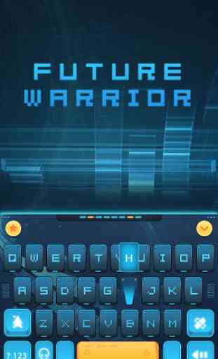 Tema Keyboard Futurewarrior 1