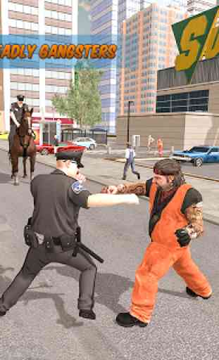 3D Polícia de NY Cavalo perseguição VS Cidade Fuga 4