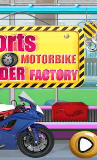 Fábrica de motos moto esportiva - jogo construtor 1