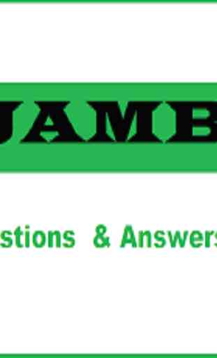 JAMB Past Questions & Answers 2020 2