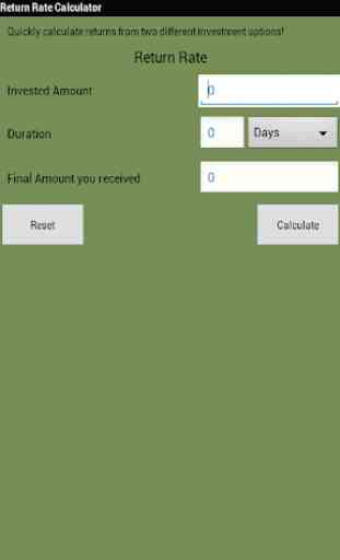 Return Rate(CAGR) calculator 2