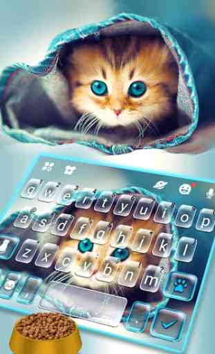 Tema Keyboard Cute Kitty 1