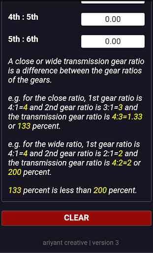 Close-Wide Transmission Gear Ratio Calculator 4