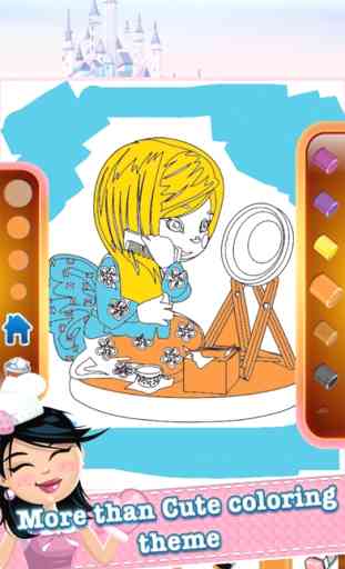 crianças princesa Coloring Book livro de para jogo 4