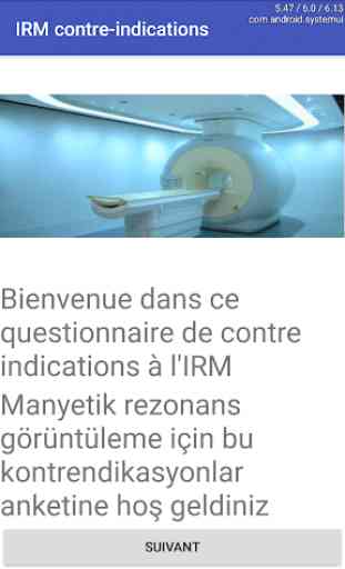 IRM contre-indications / MRG'ye kontrendikasyonlar 1