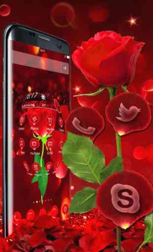 Tema 3D Valentine Love Rose 2
