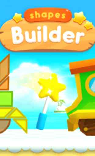 Shapes Builder - Puzzles e jogos educativos de formas geométricas e Tangram para crianças, by PlayToddlers (versão gratis) 1