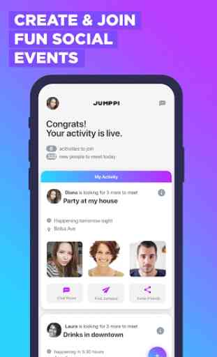 Jumppi - Create & join fun social events, for FREE 1