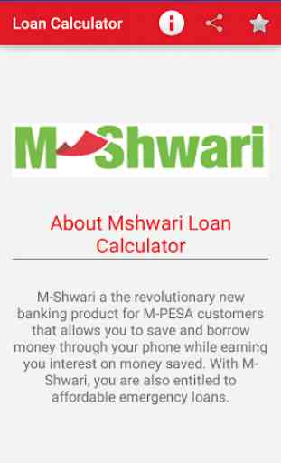 Mshwali Loan Calculator 3