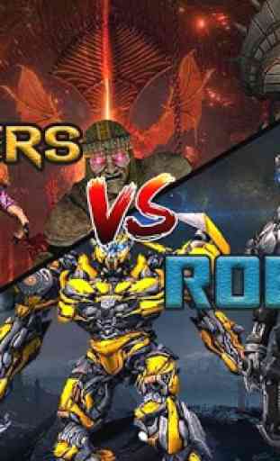 robôs vs monstros: lutas extremas de fantasia 3