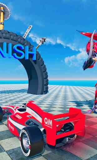 Top Speed Formula Car Stunts Robot Transform Games 1