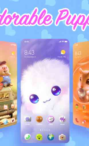 Cute Pets Themes - customized cat&doggy Wallpapers 1