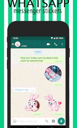 Free Messenger Whats Plus Stickers 2019 1