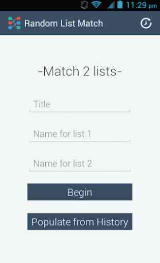 Random List Match 1