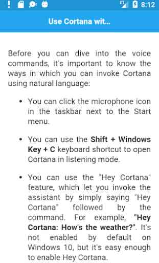 Voice Commands for Cortana 2