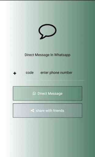 Direct Message for Whatsapp 1