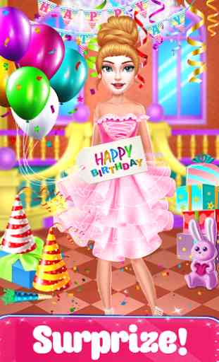 Festa de aniversário menina bonito 2: jogo vestir 1