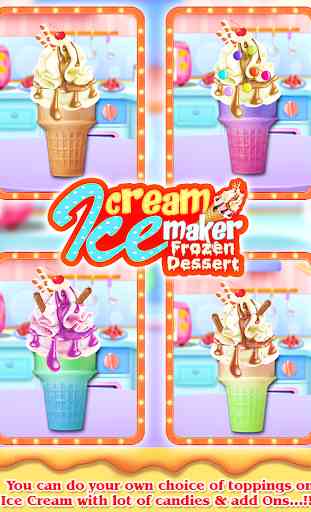 Ice Cream Cone Maker Sobremesa congelada-Jogos de 2
