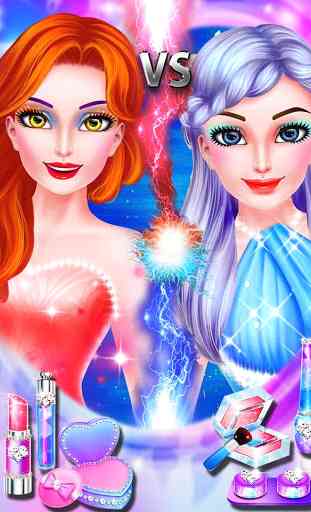 Ice VS Fire Princess Makeup 2