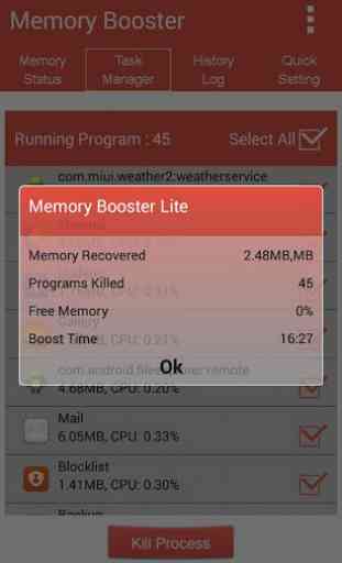 Memory booster + Ram Cleaner 3