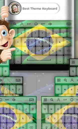 Brazil Flag Keyboard - Elegant Themes 1