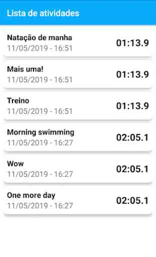 Cronômetro de natação (Contador de voltas) 4