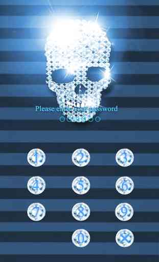 Diamond Skull Theme – AppLock 2