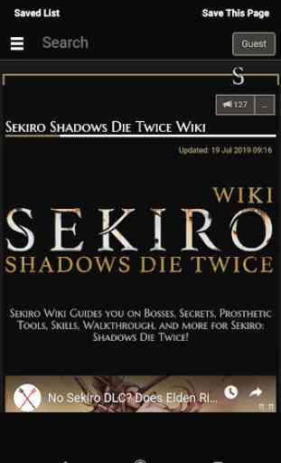Guide For Sekiro 1