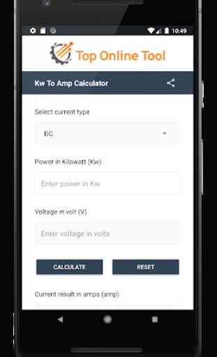 Kw to Amps Calculator- Free Online Converter 1