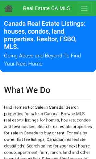 Real Estate Canada: MLS, Realtor, FSBO, Listings 1